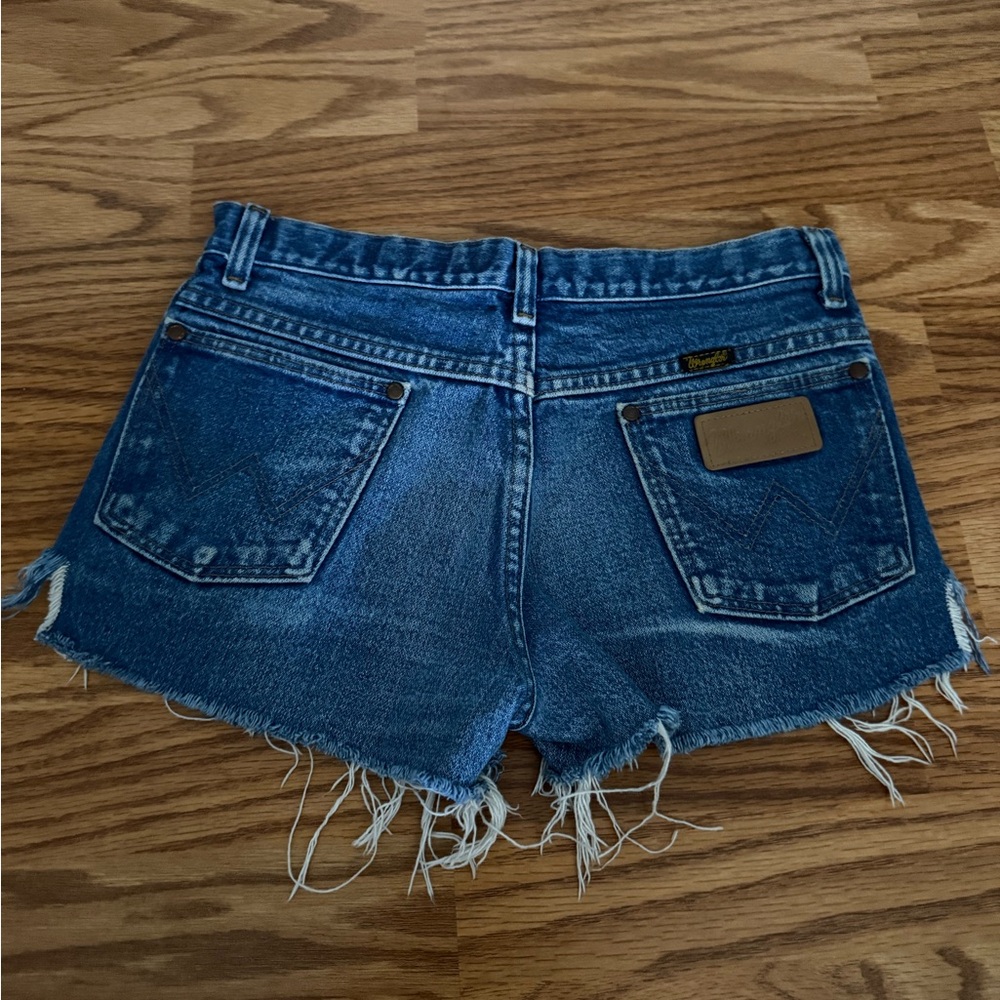 Women’s blue wrangler shorts
